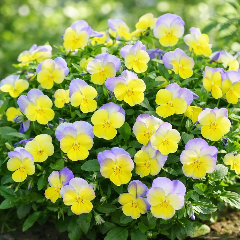 Pensée Halo Lemon Frost (Viola cornuta)