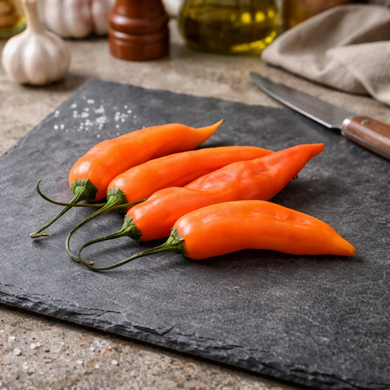 Piment ‘Aji Chinchi Orange’ ( Capsicum baccatum )