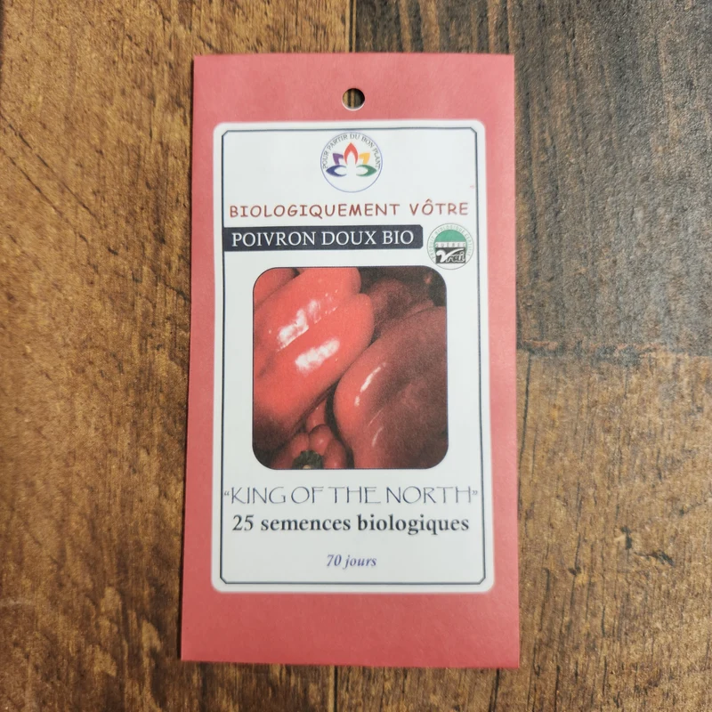 Poivron doux ‘King of the North’ bio ( Capsicum annuum )