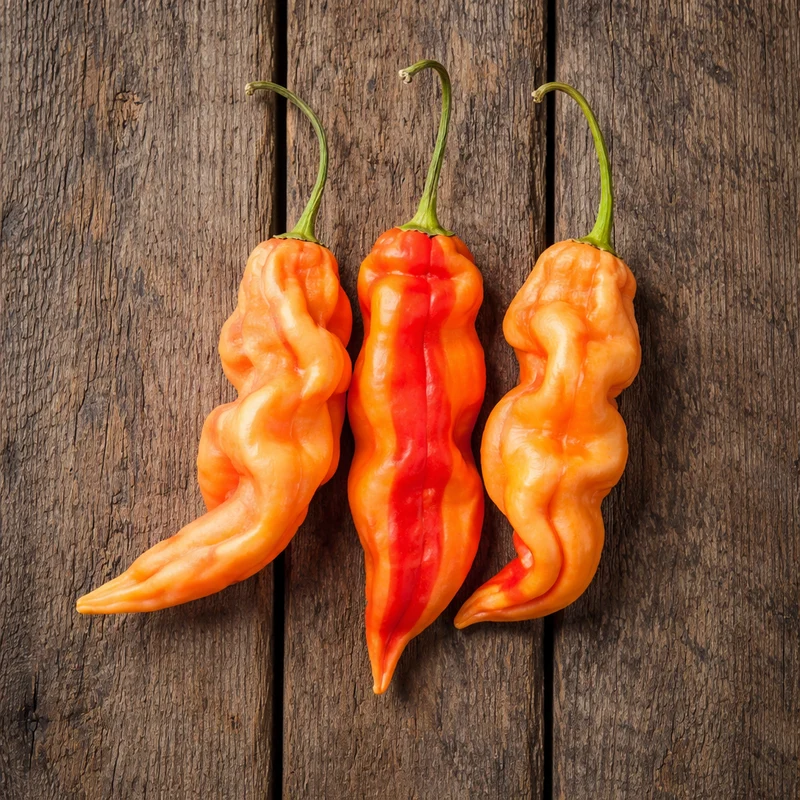 Piment fort ‘Sugar Rush Stripey’ bio ( Capsicum baccatum )