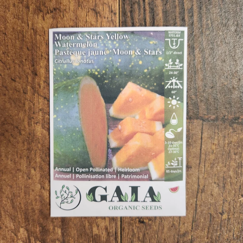 Melon d'eau 'Moon & Stars Yellow' bio