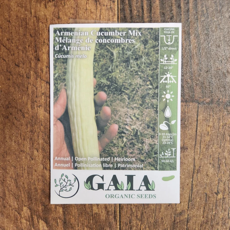 Concombre arménien 'Armenian Cucumber Mix' bio