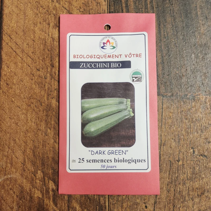 Zucchini vert bio ( Cucurbita pepo )