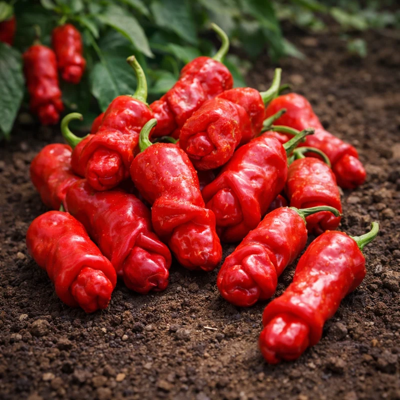 Piment fort ‘Peter Pepper’ rouge bio ( Capsicum annuum ‘Peter Pepper Red’)