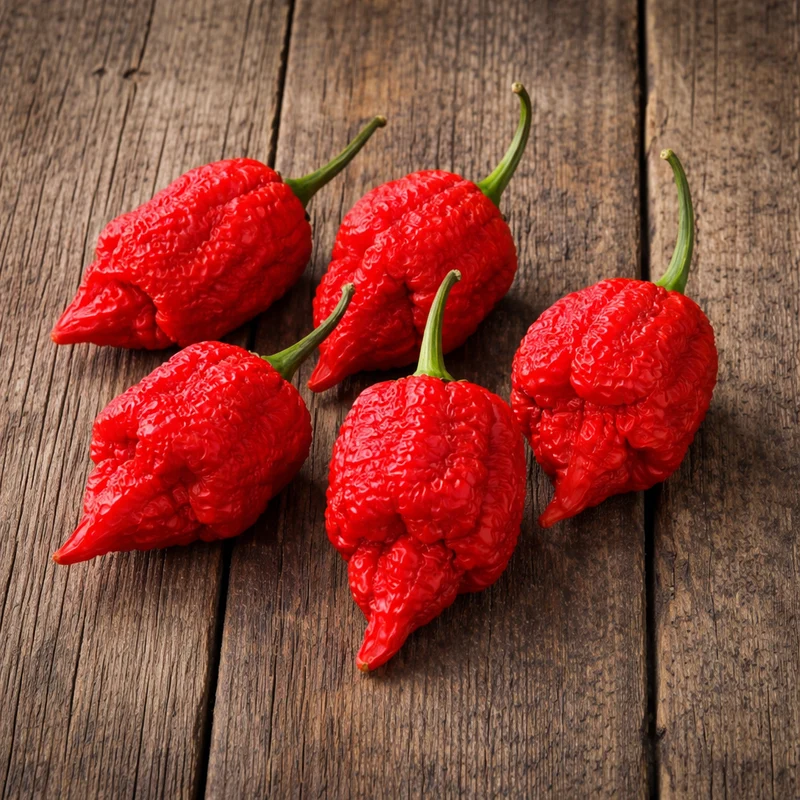 Piment fort ‘Carolina Reaper’ rouge bio ( Capsicum chinense )