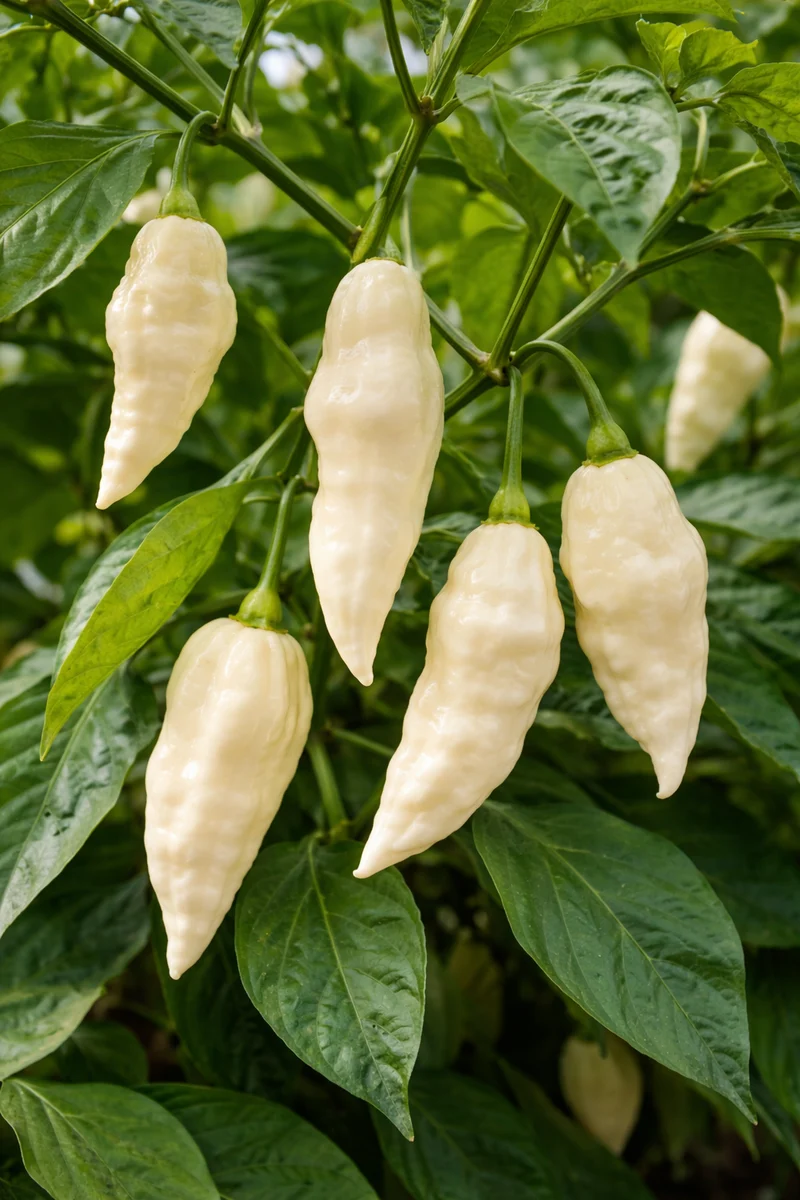 Piment fort ‘Bhut Jolokia’ blanc bio ( Capsicum chinense )