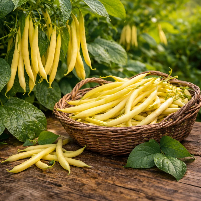Haricot jaune ‘Gold Rush’ bio ( Phaseolus vulgaris )