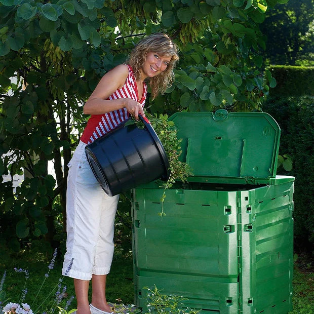 Composteur Thermo-king vert avec grille de fond