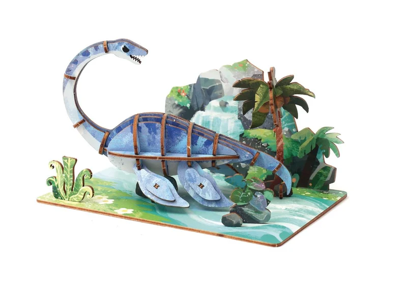 Maquette en bois 3D - Plésiosaure