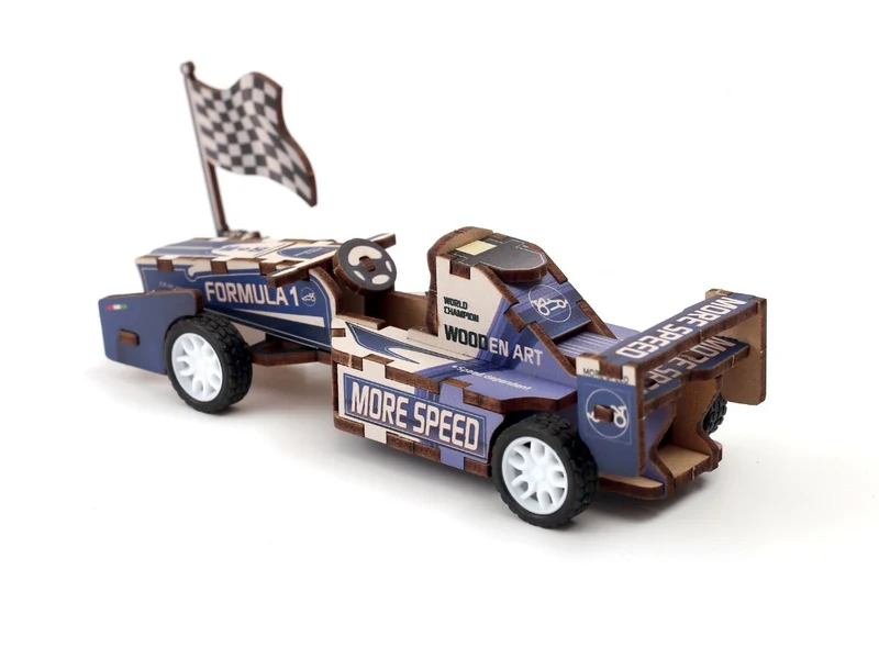 Maquette 3D Bois - Voiture de course à construire