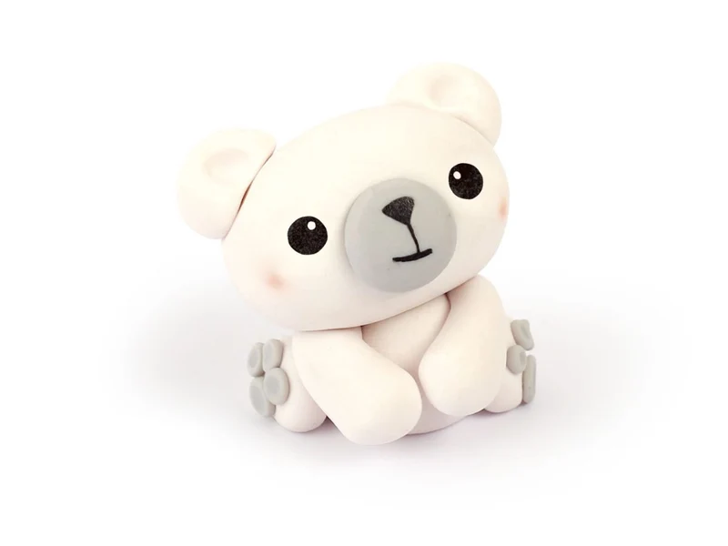 Mini Kit FIMO - Ours blanc