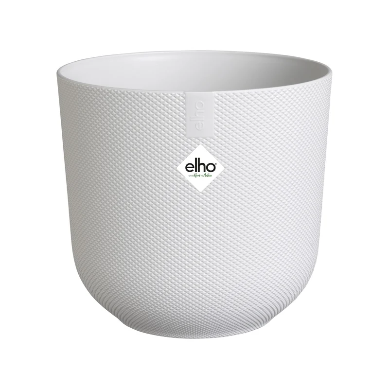 Cache pot Jazz rond Blanc soie ELHO