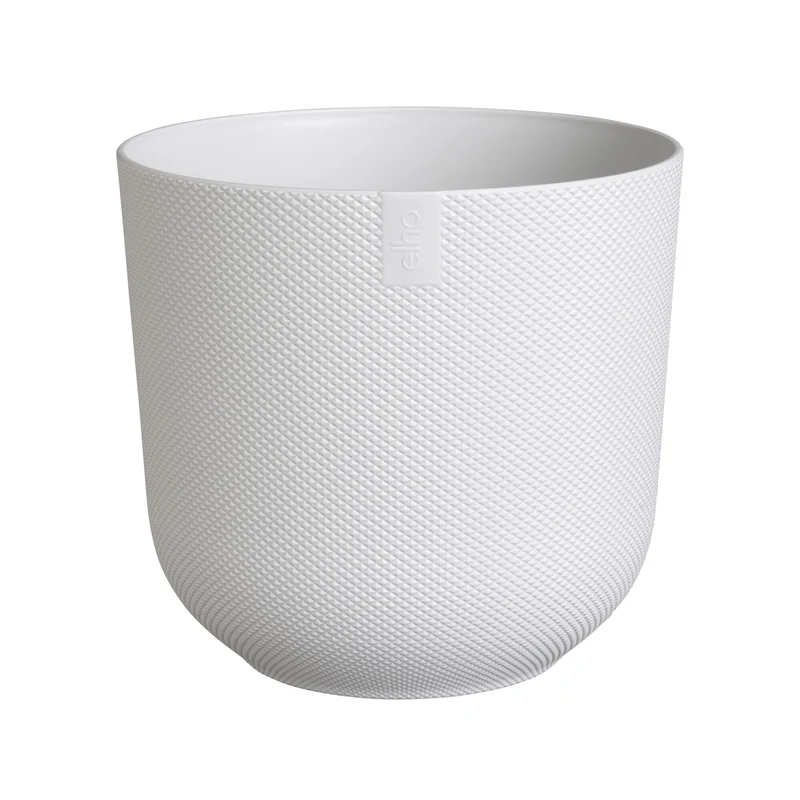 Cache pot Jazz rond Blanc soie ELHO