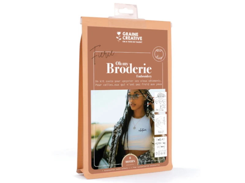 Kit de broderie sur vêtement - Fierce