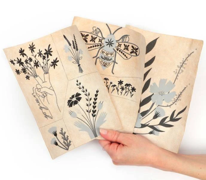 Kit de broderie sur vêtement - Nature