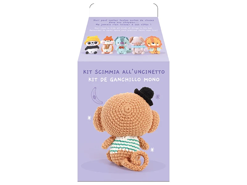 Kit Minigurumi singe Nori - Graine Creative