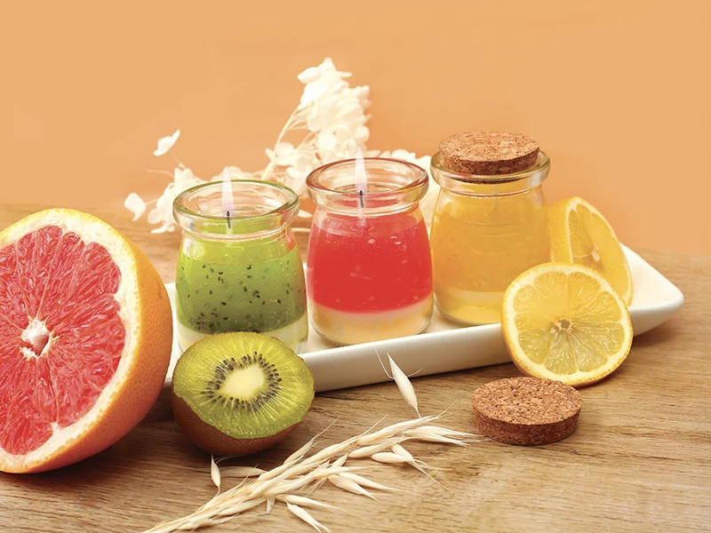 Coffret kit DIY bougies fruitées 3 designs Graine Creative