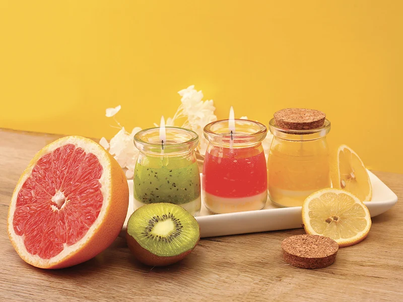 Coffret kit DIY bougies fruitées 3 designs Graine Creative