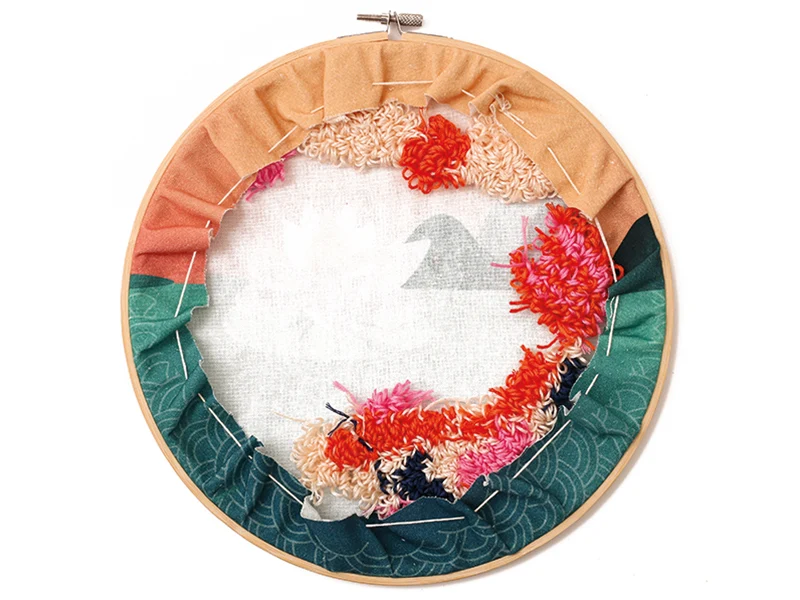 Kit punch needle carpe koi - Graine Creative