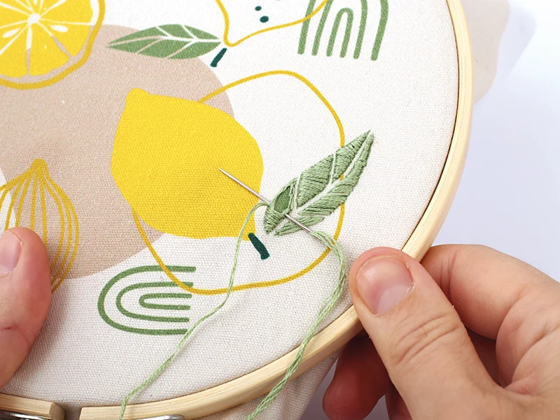 Kit broderie partielle - Citron