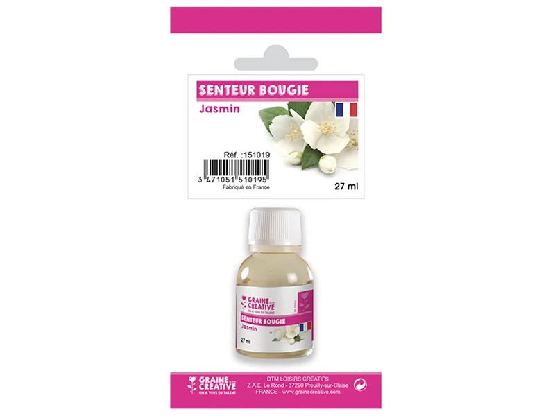 Senteur / fragrance pour bougie jasmin - 27 ml