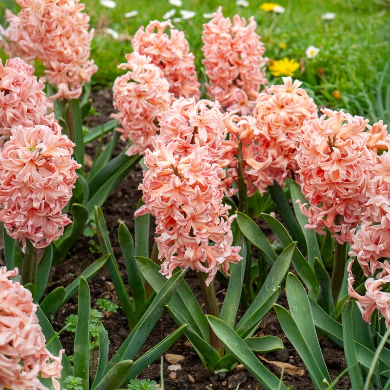 6 Jacinthes Gipsy Queen orange