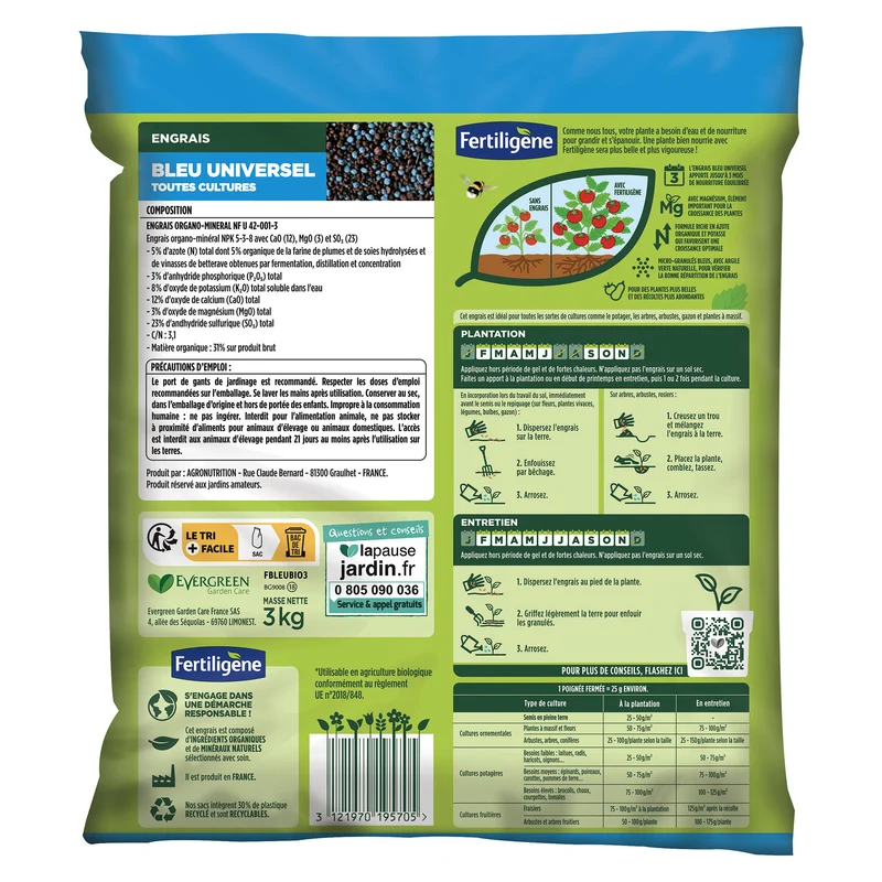 Engrais bleu universel FERTILIGENE
