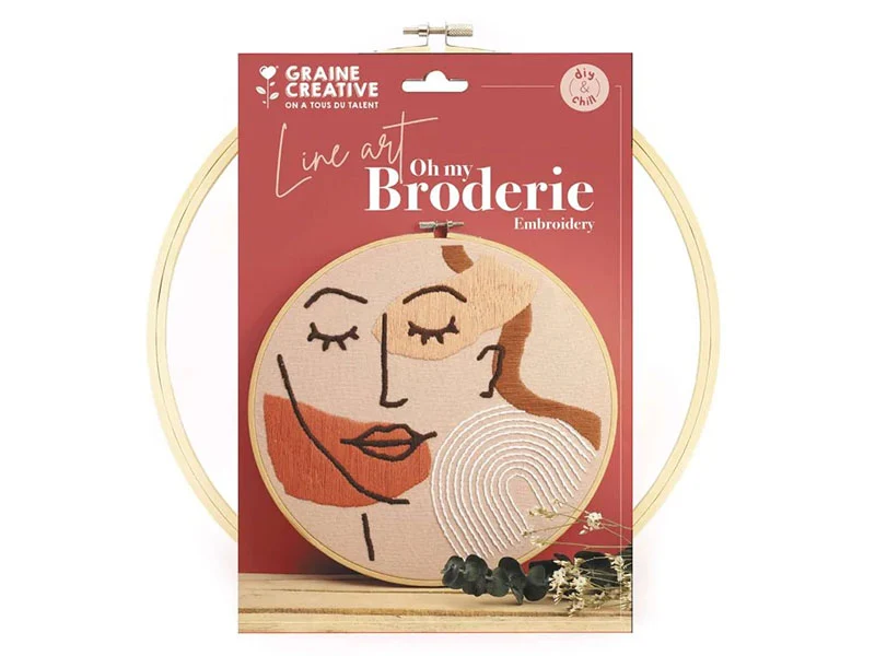 Kit de broderie décorative - Line art