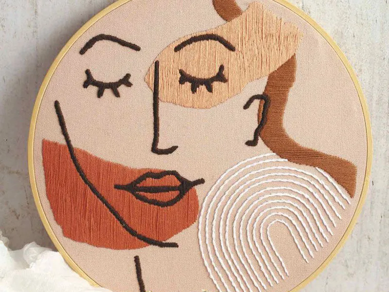 Kit de broderie décorative - Line art