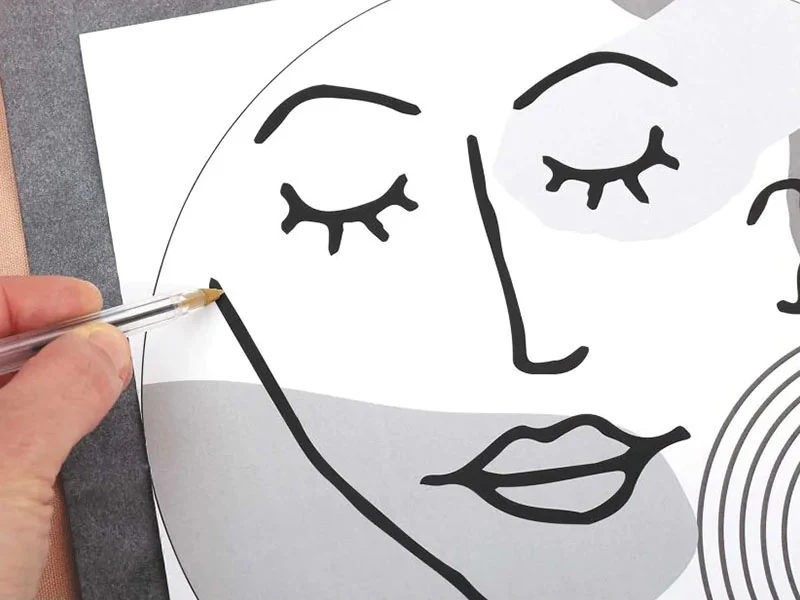Kit de broderie décorative - Line art