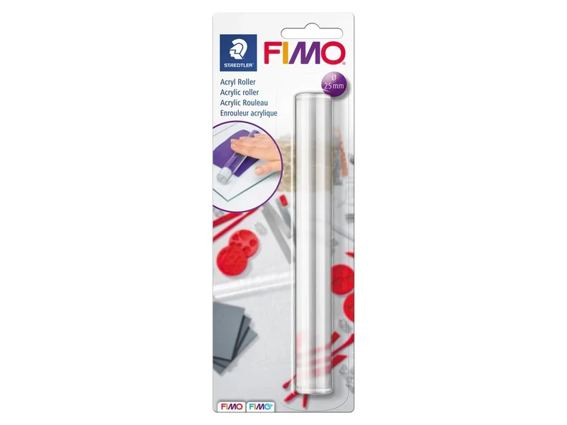 Rouleau cristal pour pâte Fimo