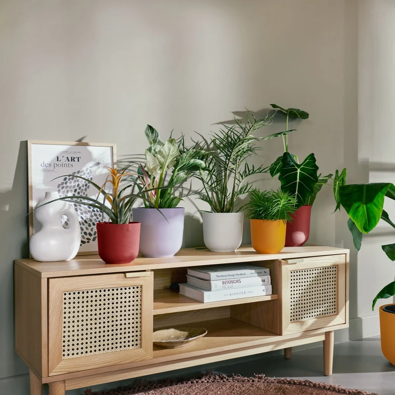Cache pot Jazz rond Terracotta ELHO
