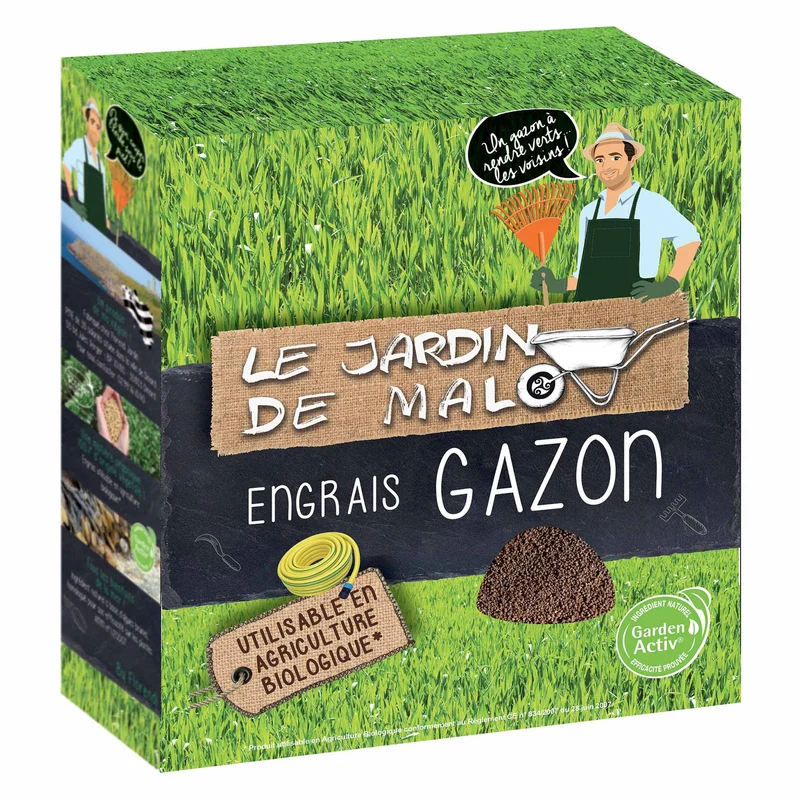 Engrais granulés pour gazon MALO