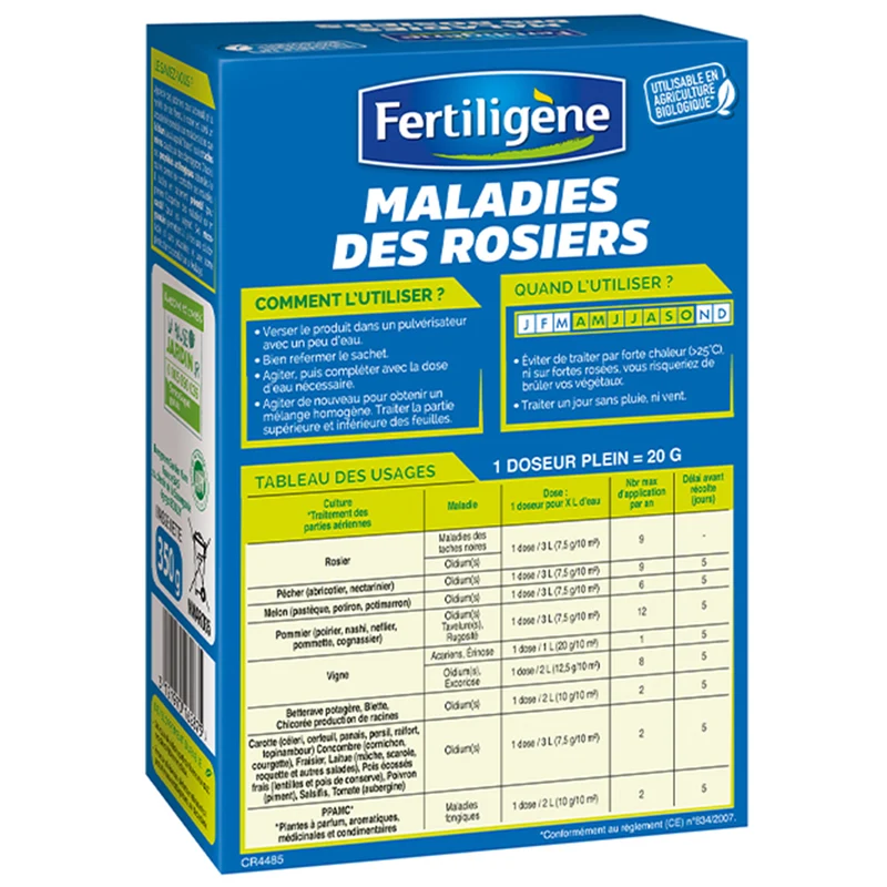 Maladie des rosiers FERTILIGENE