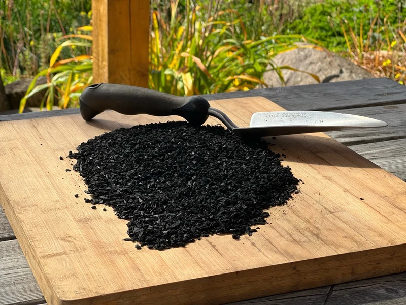 Biochar en boîte unitaire