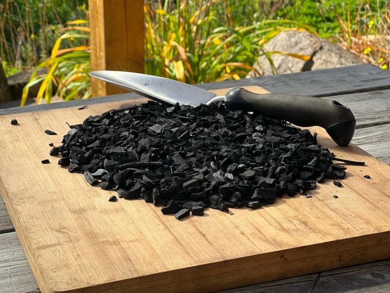 Biochar en boîte unitaire