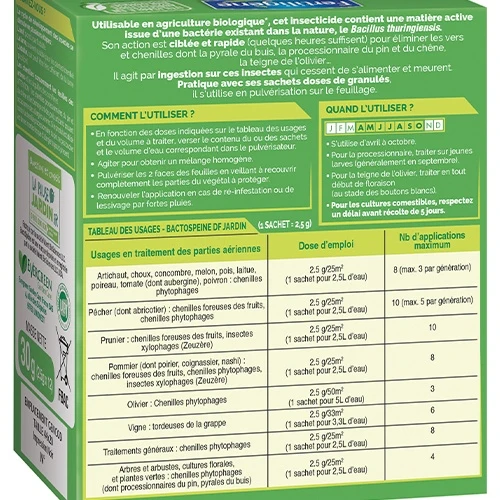 Insecticide vers & chenilles FERTILIGENE