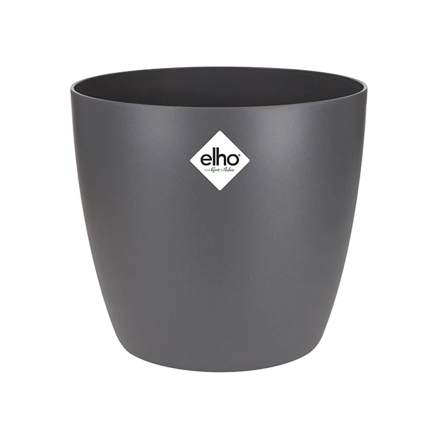 Collection de plantes dépolluantes et ses cache-pots gris ELHO