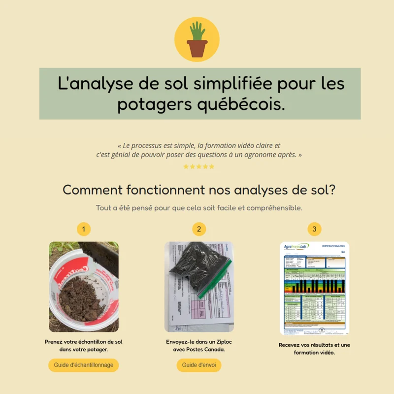La Main Verte - Analyse de sol