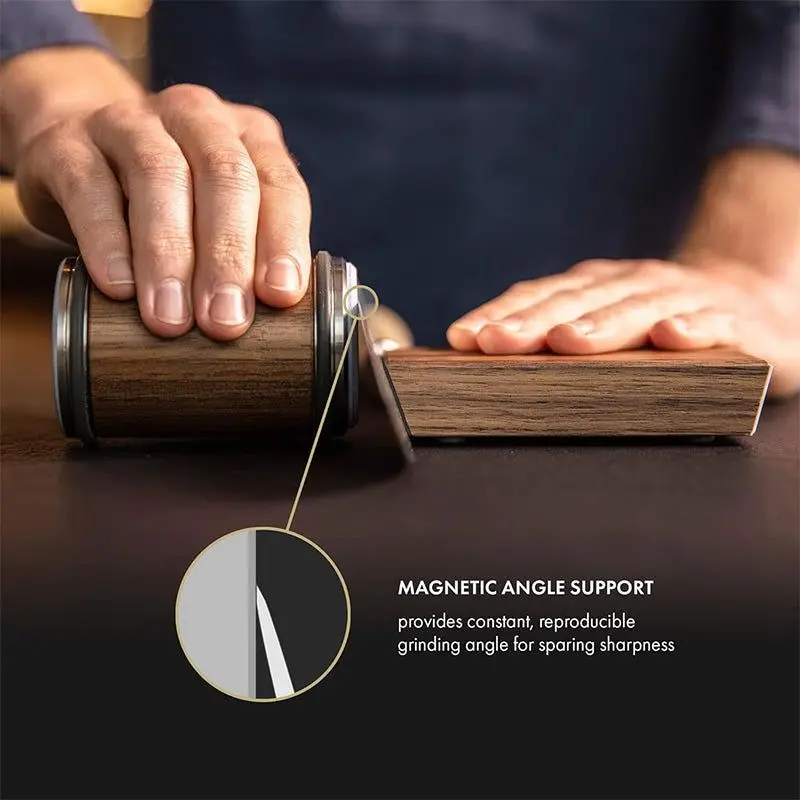 Aiguiseur magnétique roulant de couteau 15° et 20°