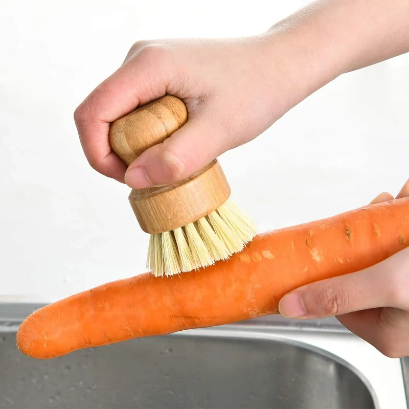 Brosse à récurer en bois