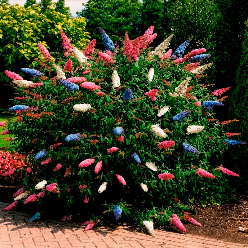 Arbre à papillons tricolore