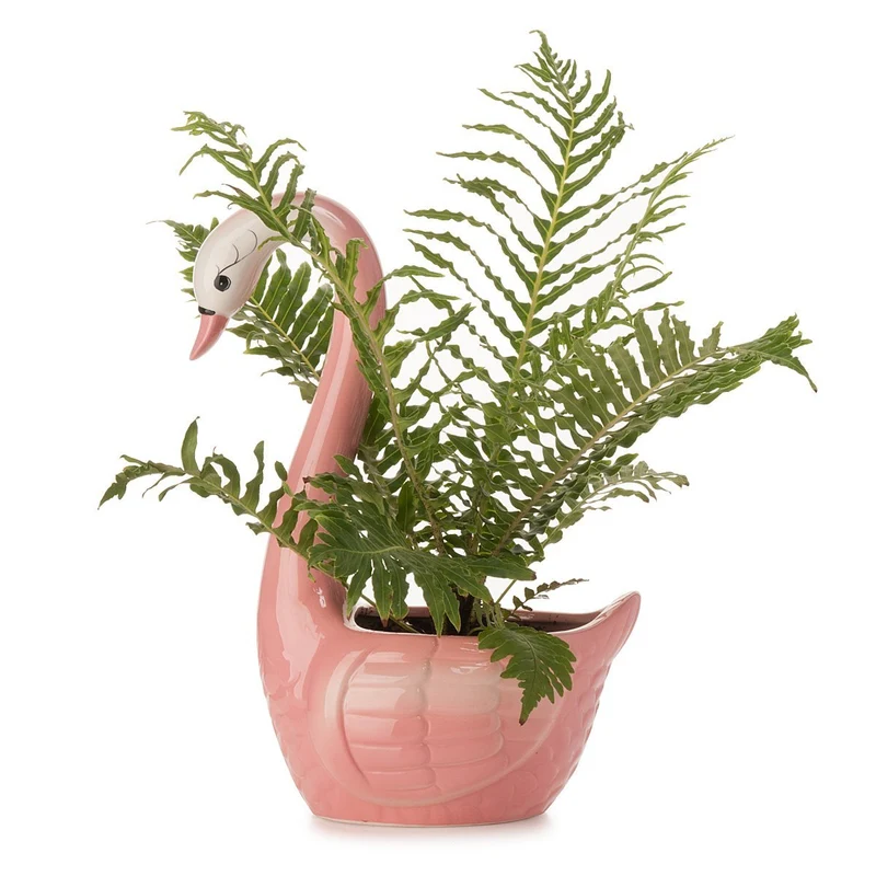 Pink Swan Planter