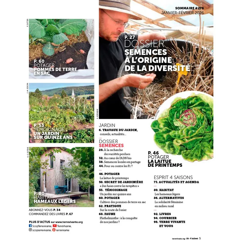 MAGAZINE 4 SAISONS n°276 - À L'ORIGINE DE LA DIVERSITÉ