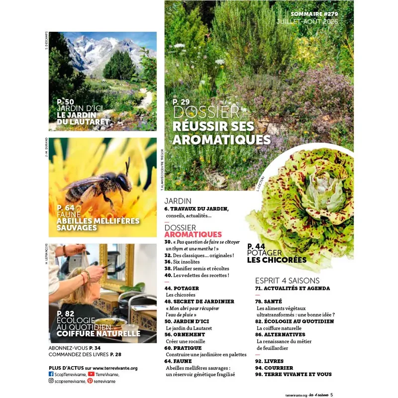 MAGAZINE 4 SAISONS - n°279 AROMATIQUES : VARIÉTÉS ORIGINALES