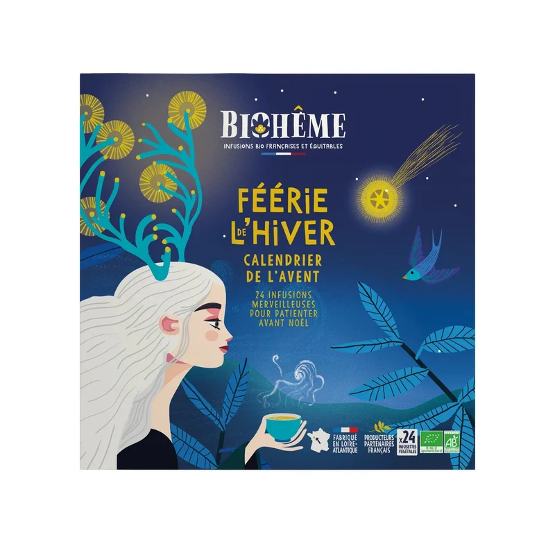 CALENDRIER D'INFUSIONS BIOHÊME - FÉERIE DE L'HIVER NUIT