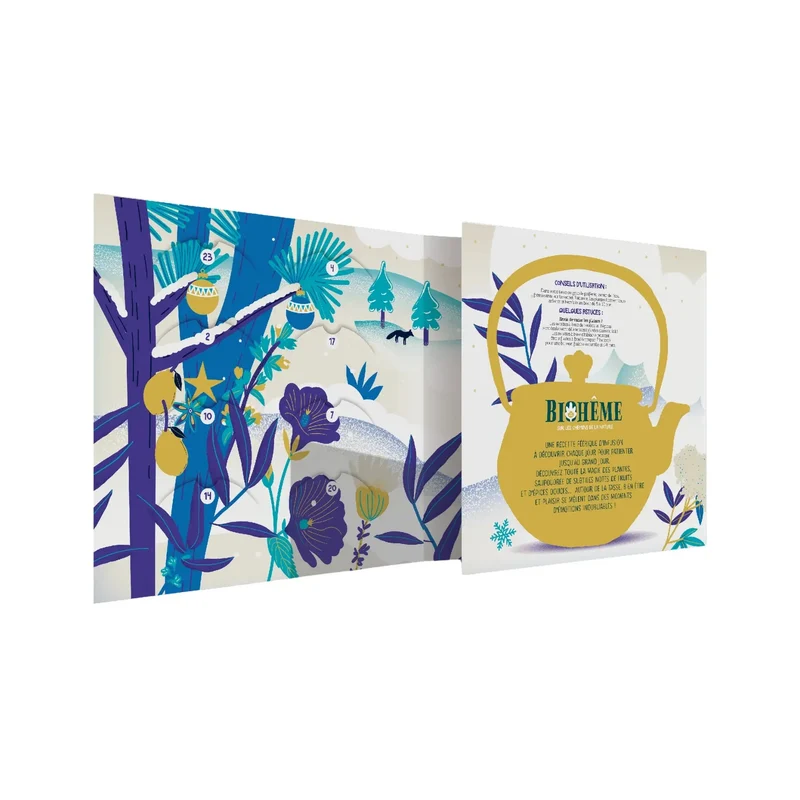 CALENDRIER D'INFUSIONS BIOHÊME - FÉERIE DE L'HIVER NEIGE