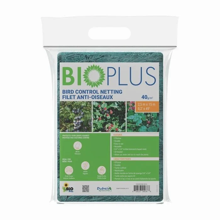 Filet anti-oiseaux Bio Plus® vert 40g