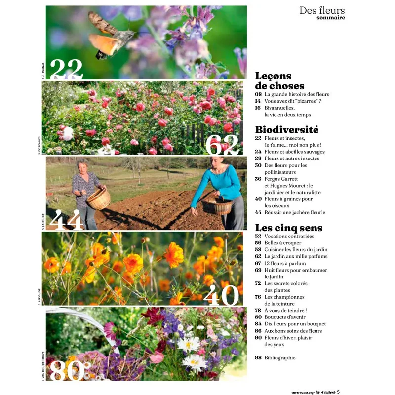 MAGAZINE 4 SAISONS HS n°39 - FLEURS : BELLES MAIS PAS QUE...